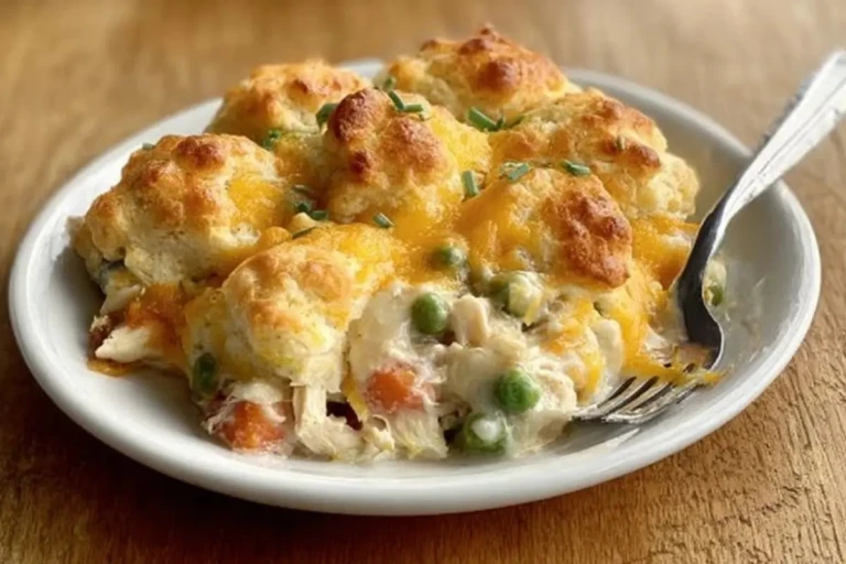 Yummy Chicken and Biscuit Cobbler