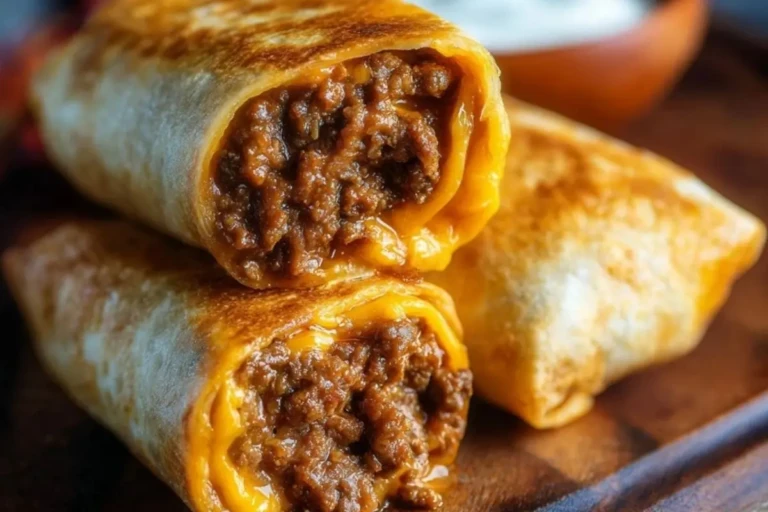 Beef and Cheese Chimichangas