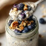 Blueberry Overnight Oats With Yogurt