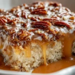 Butter Pecan Praline Poke Cake