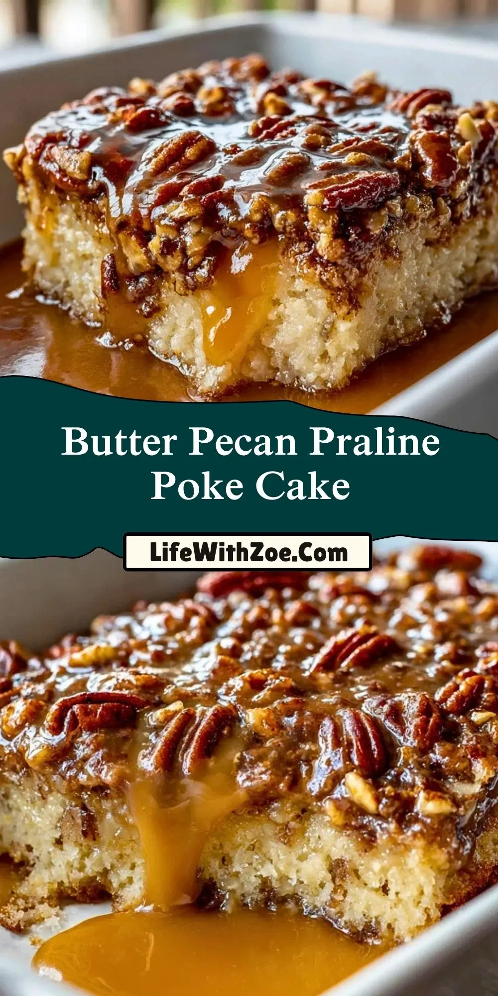 Butter Pecan Praline Poke Cake (2)