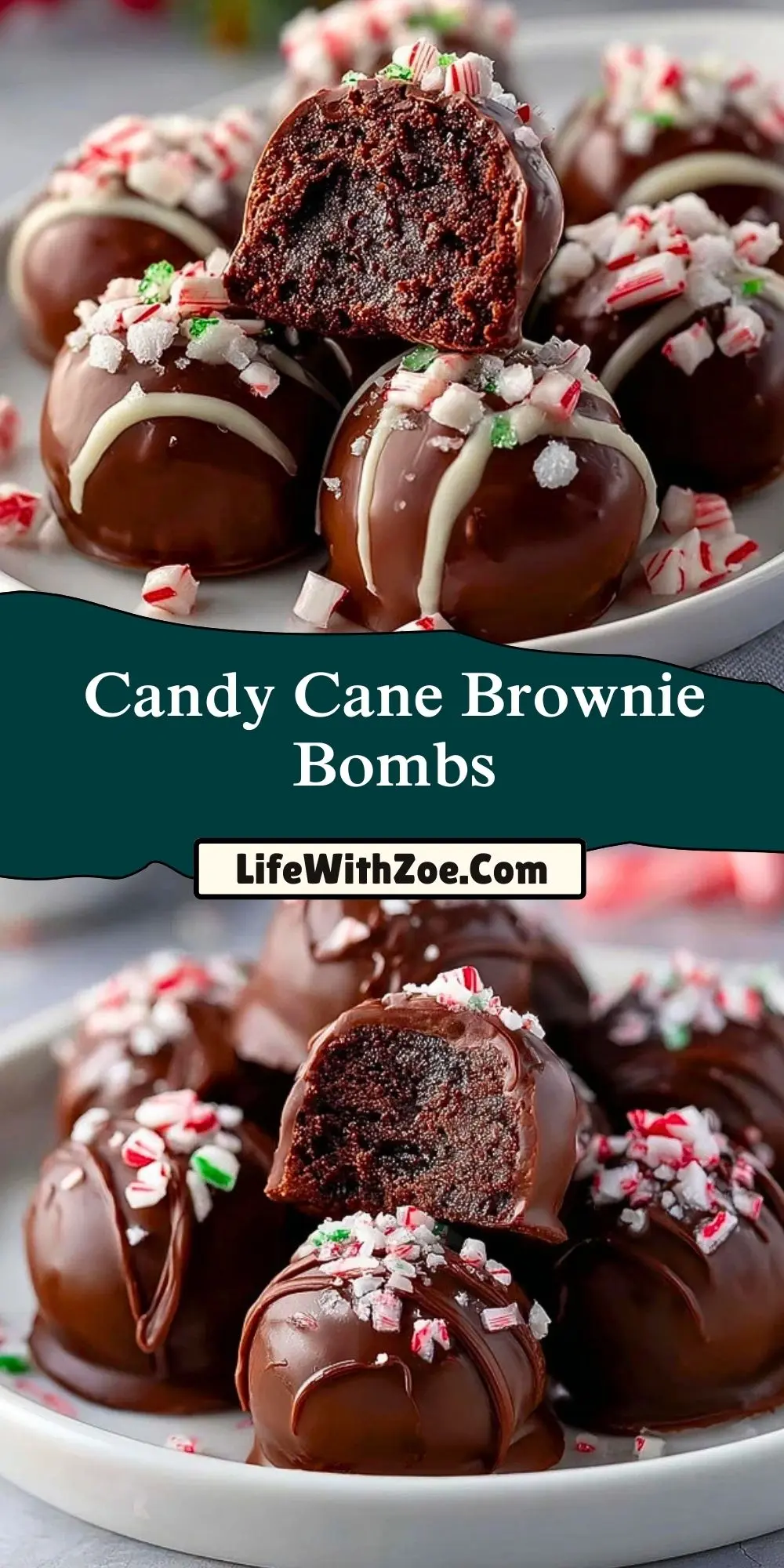 Candy Cane Brownie Bombs (2)