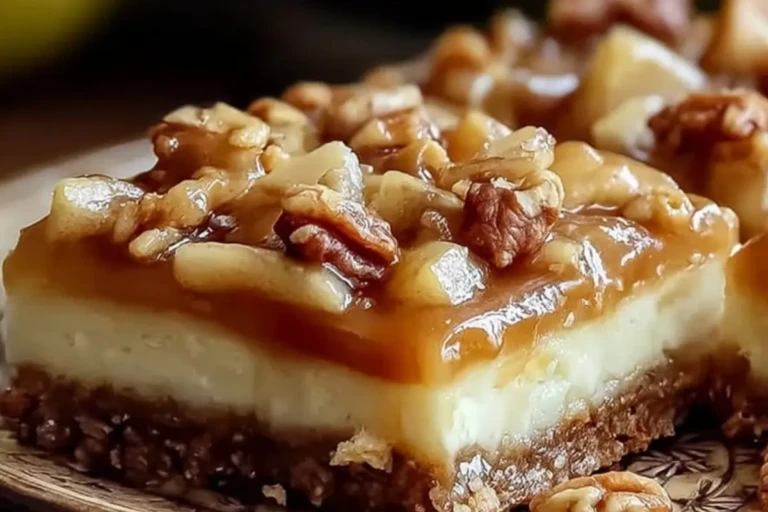Caramel Apple Cheesecake Bars