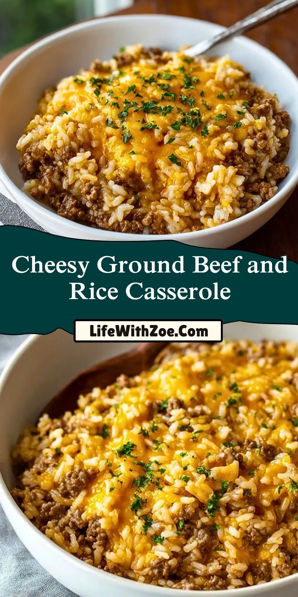 Cheesy Ground Beef and Rice Casserole (2)