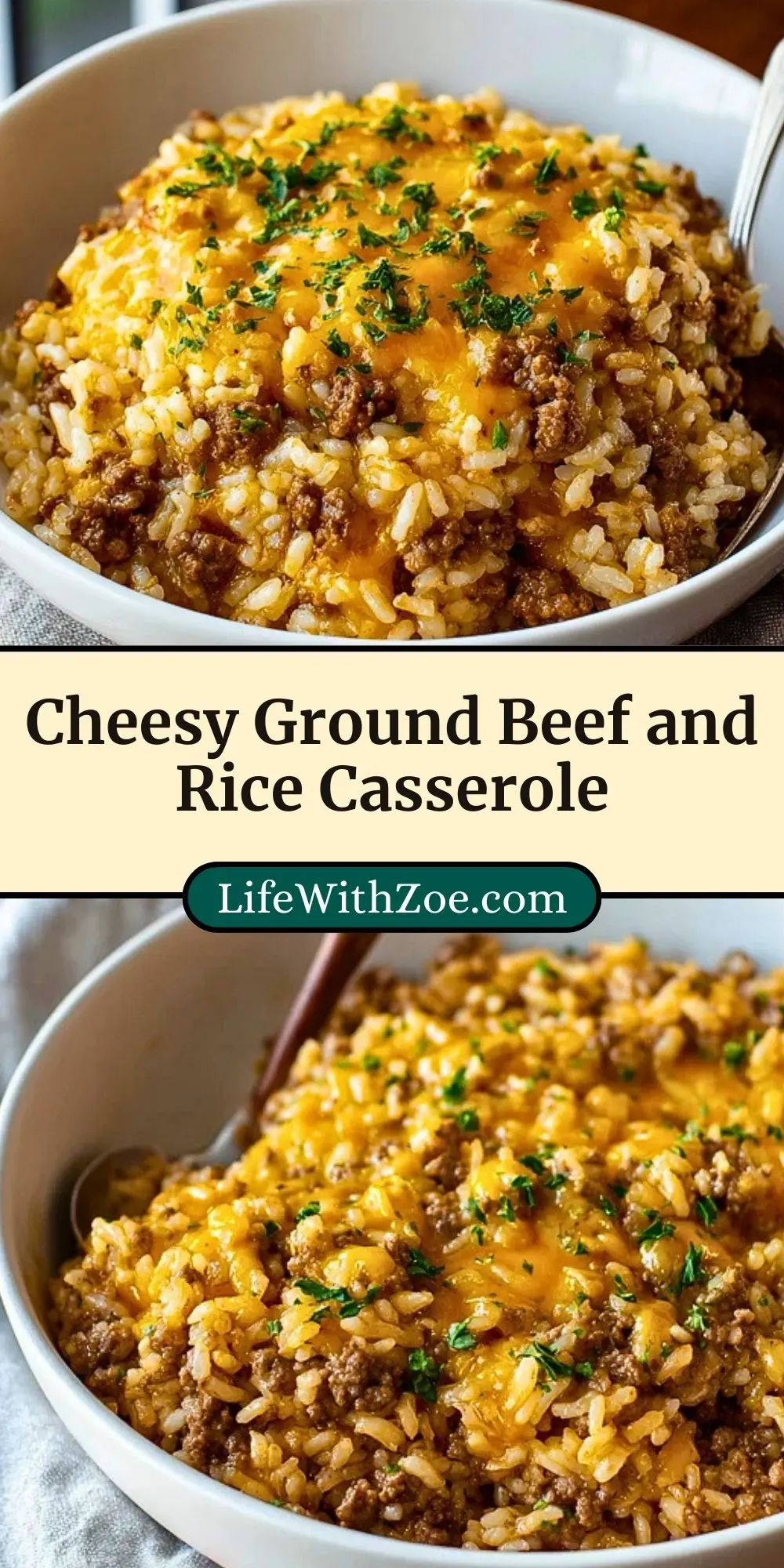 Cheesy Ground Beef and Rice Casserole (3)