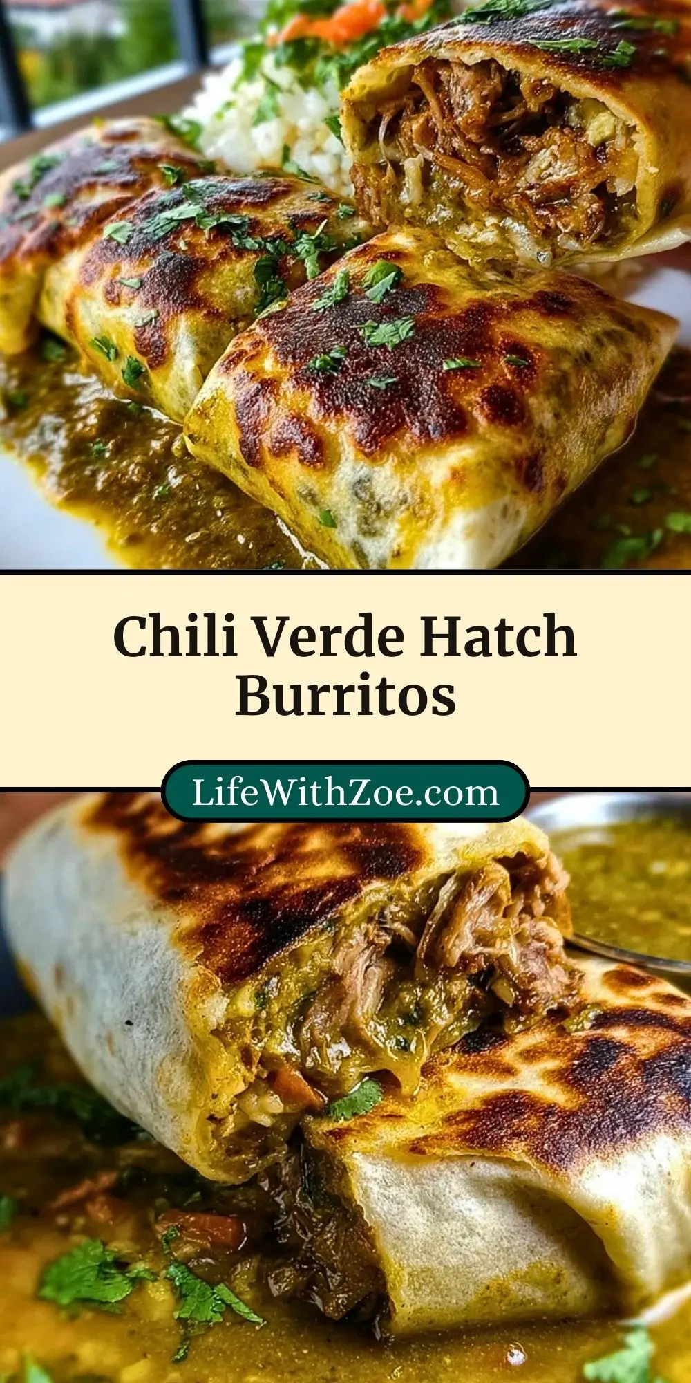 Chili Verde Hatch Burritos (3)