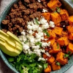 Cottage Cheese Ground Beef And Sweet Potato Bowls