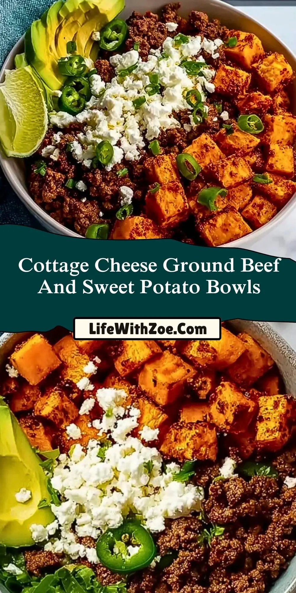 Cottage Cheese Ground Beef And Sweet Potato Bowls (2)