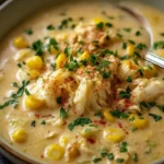 Creamy Cajun Crab & Corn Chowder