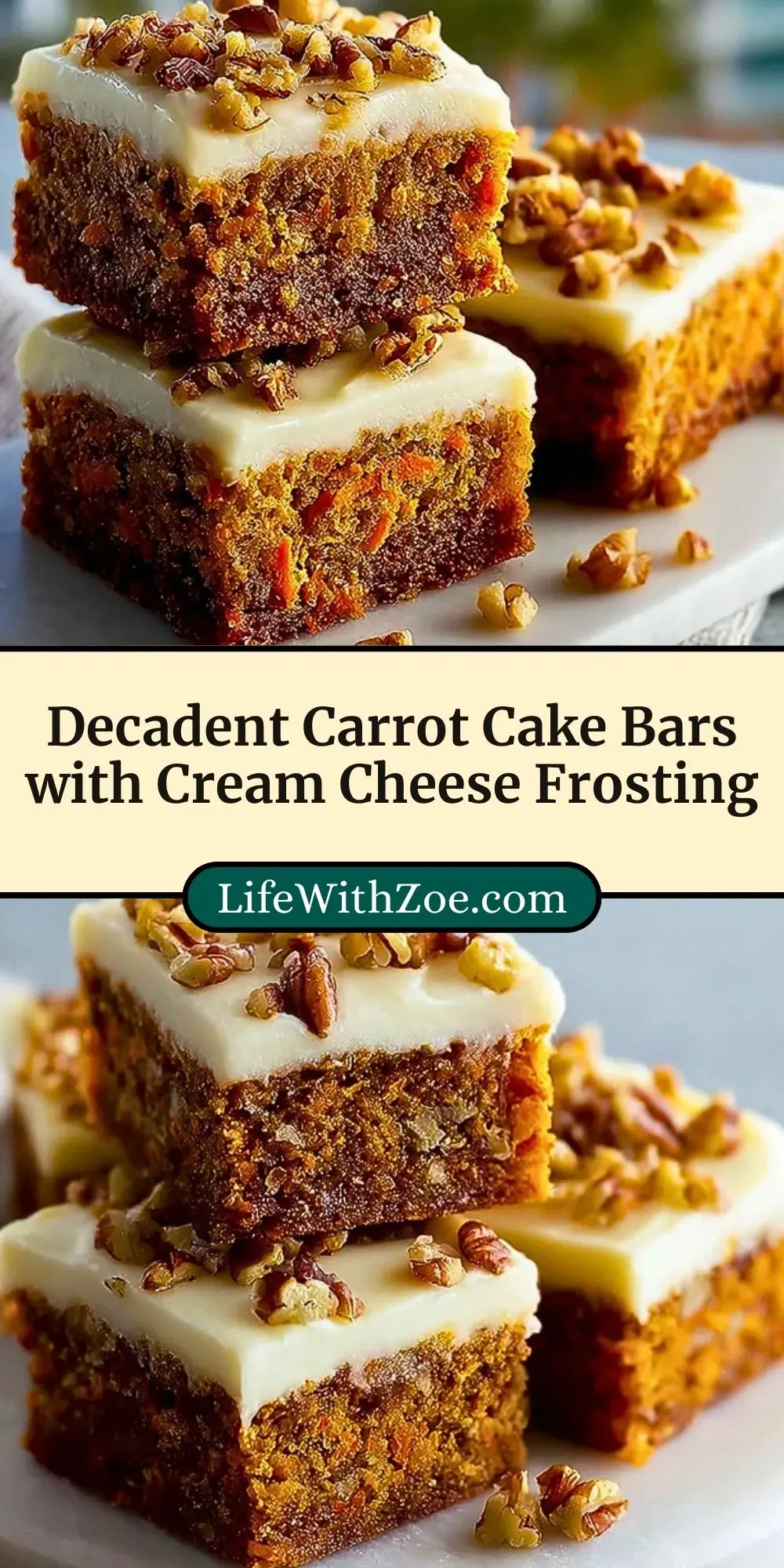 Decadent Carrot Cake Bars with Cream Cheese Frosting (3)
