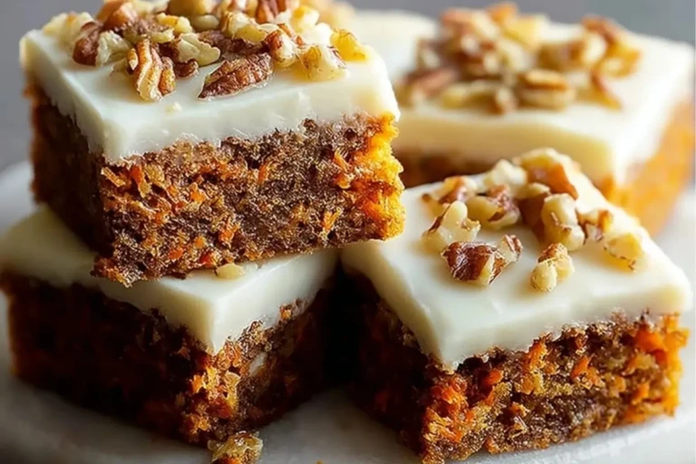 Decadent Carrot Cake Bars with Cream Cheese Frosting