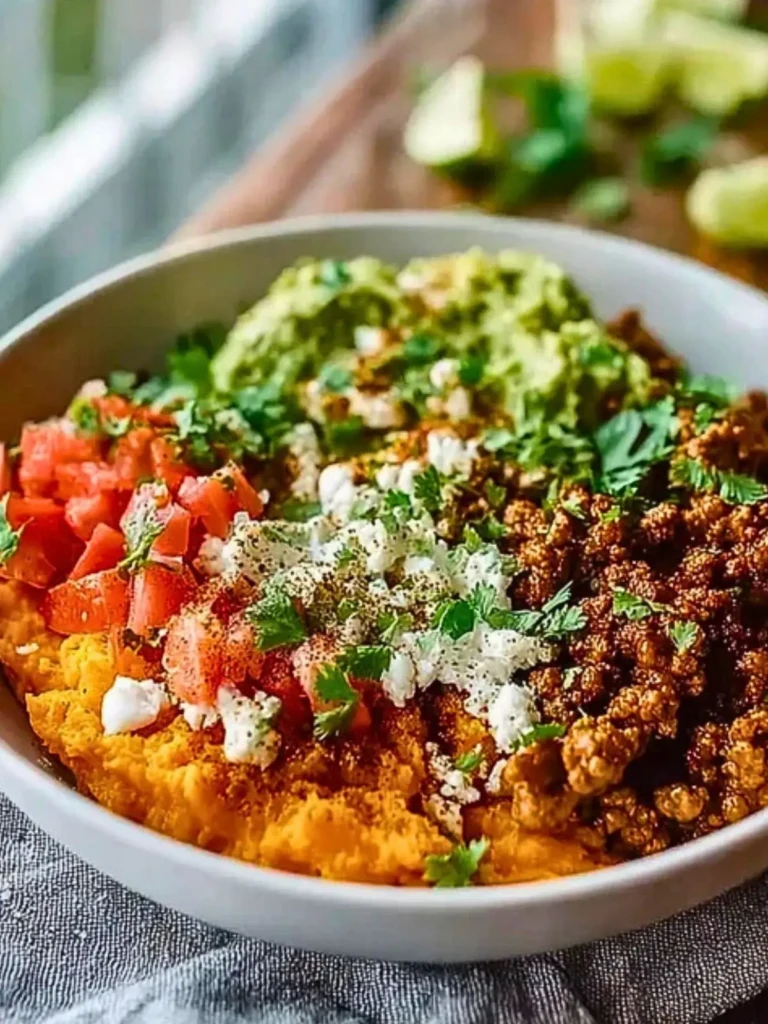 Delicious Ground Turkey Sweet Potato Bowl (1)