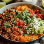 Delicious Ground Turkey Sweet Potato Bowl