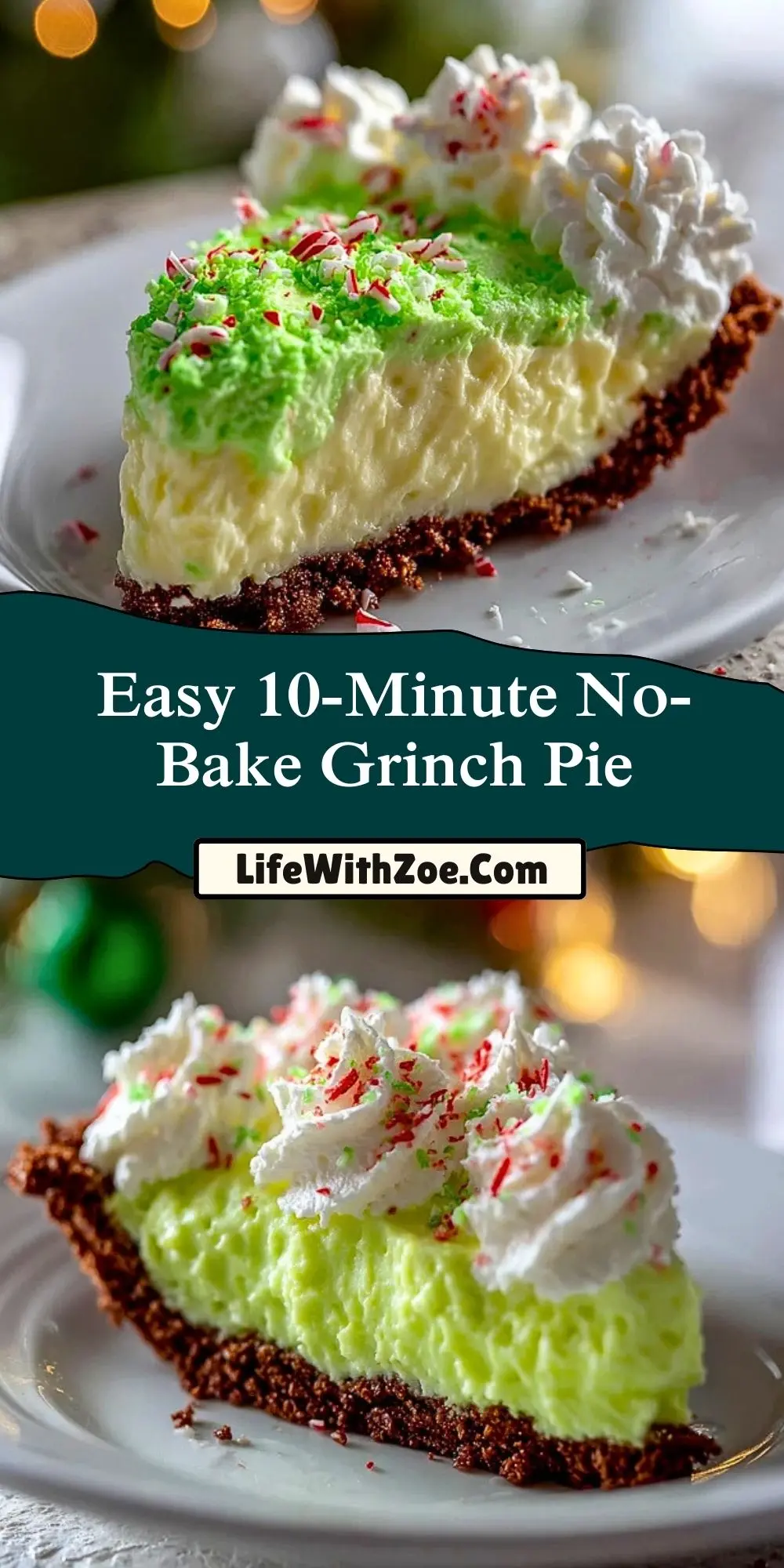 Easy 10-Minute No-Bake Grinch Pie (2)