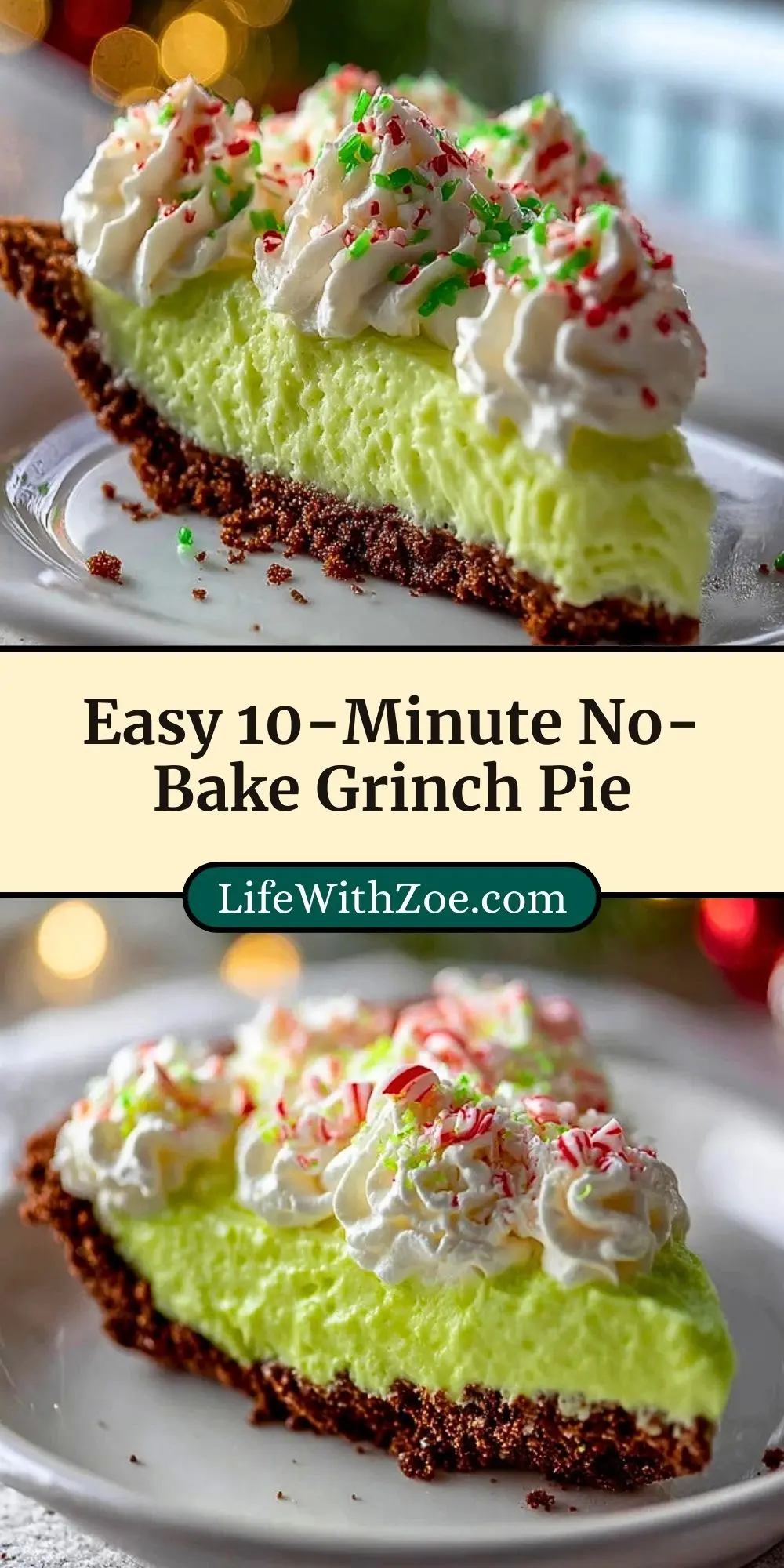 Easy 10-Minute No-Bake Grinch Pie (3)