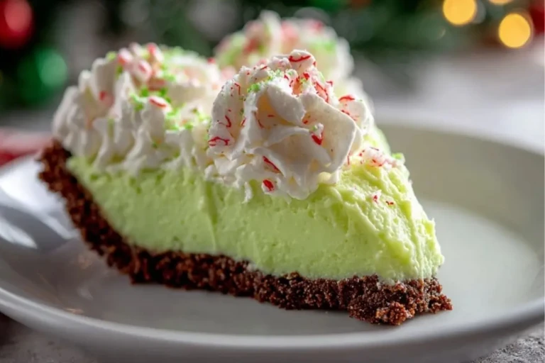 Easy 10-Minute No-Bake Grinch Pie