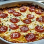 Easy Pizza Cottage Cheese Bake