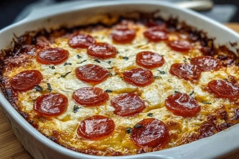 Easy Pizza Cottage Cheese Bake