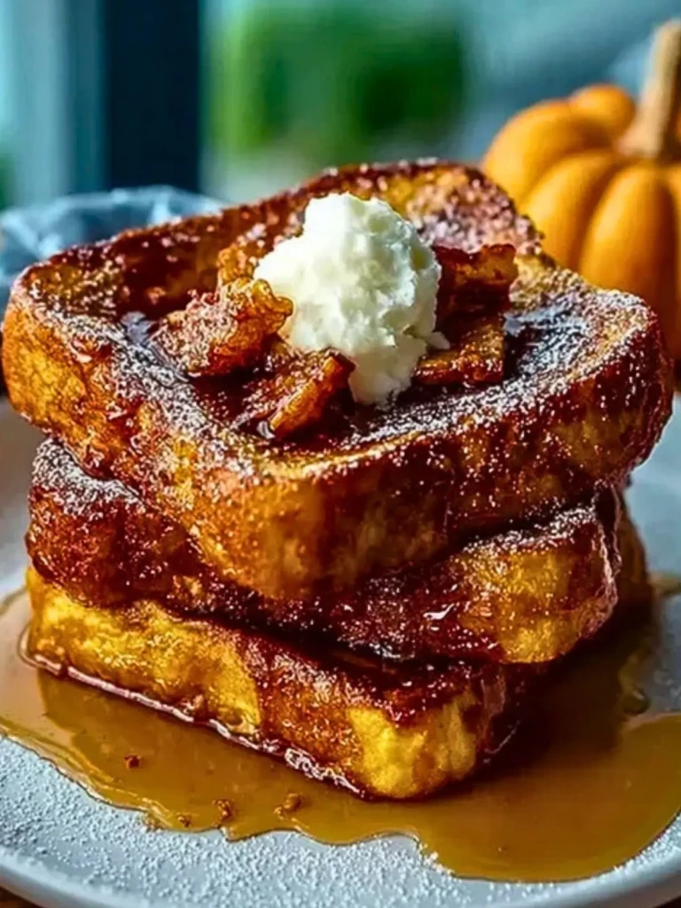 Fall Pumpkin French Toast Breakfast (1)