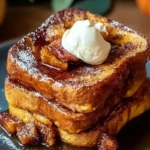 Fall Pumpkin French Toast Breakfast