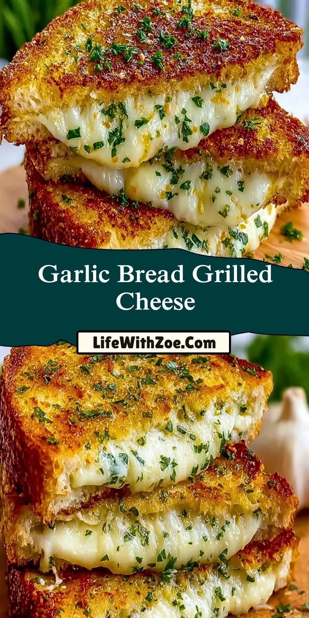 Garlic Bread Grilled Cheese (2)