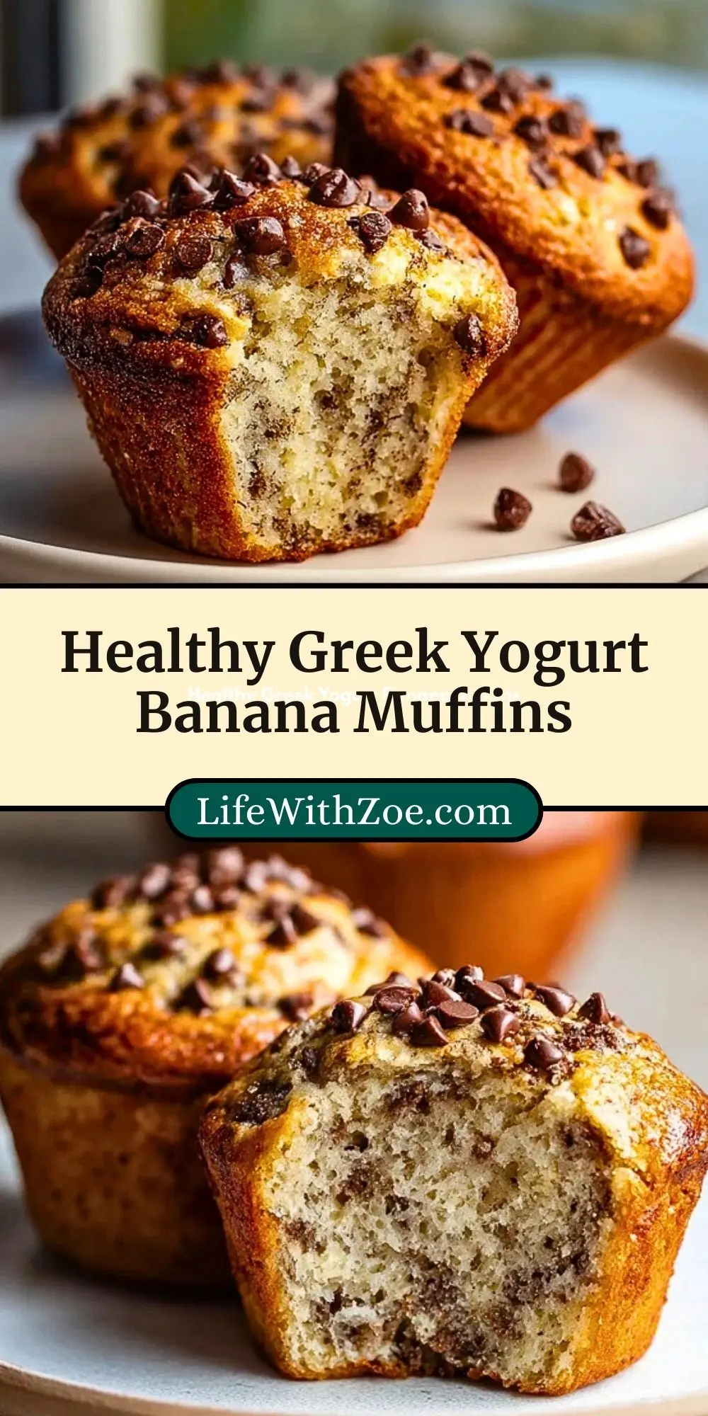 Healthy Greek Yogurt Banana Muffins (3)