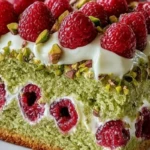 Heavenly Pistachio Raspberry Dream Cake