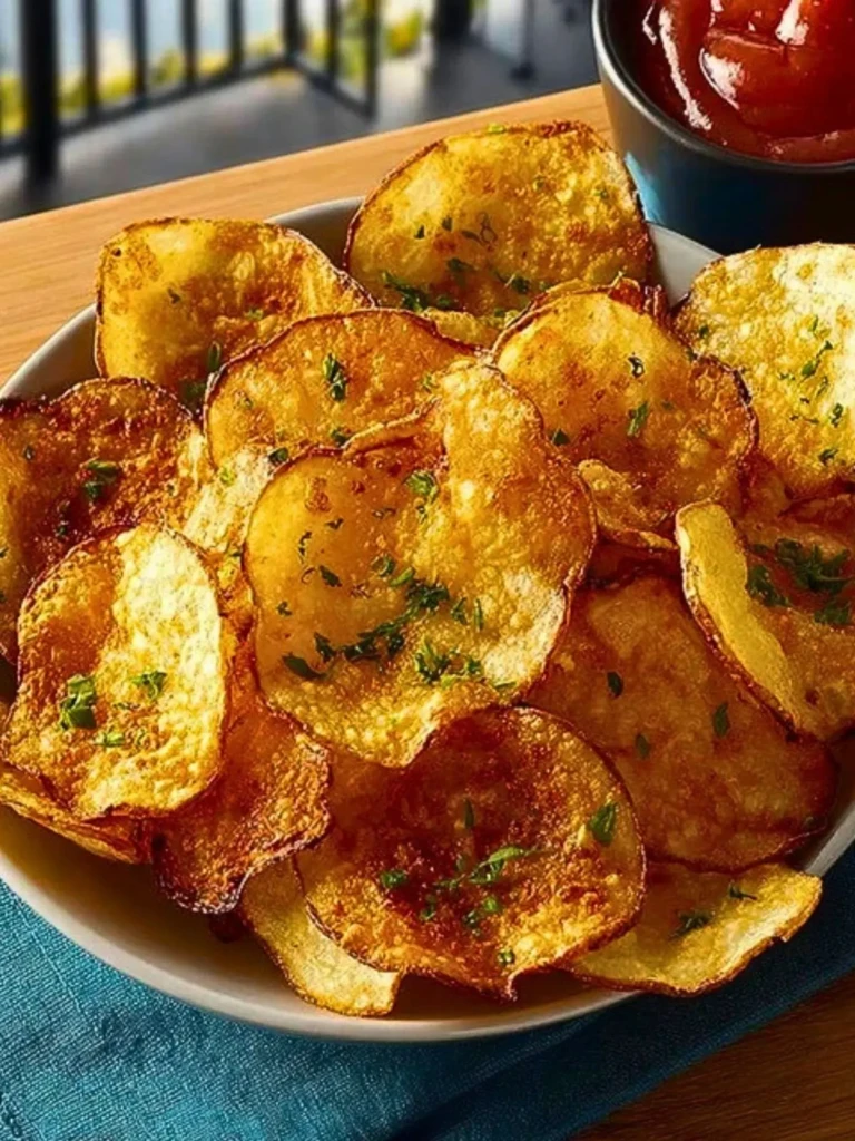 Homemade Air Fryer Potato Chips (1)