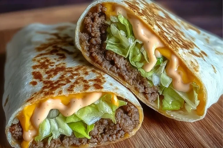 Homemade Big Mac Wraps