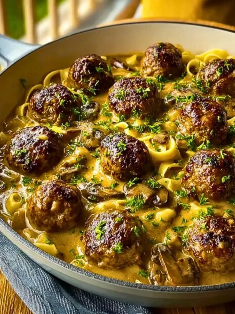Homemade Meatball Stroganoff (1)