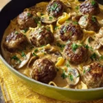 Homemade Meatball Stroganoff