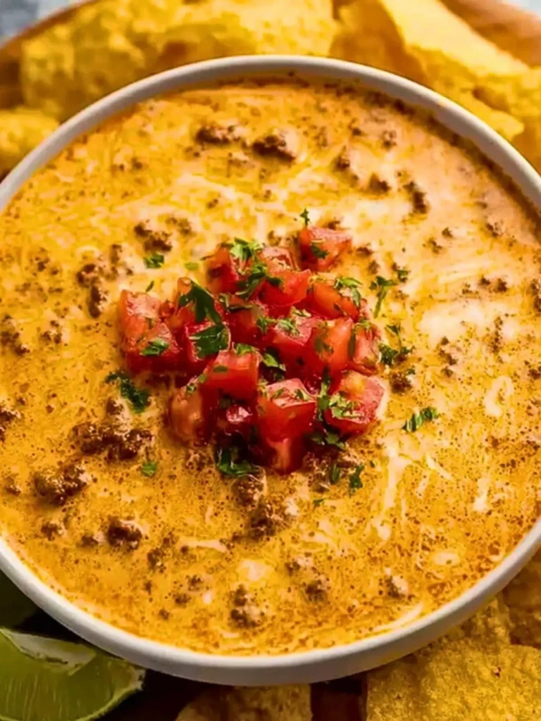 Mouthwatering Crockpot Rotel Dip With Ground Beef (1)
