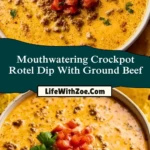 Mouthwatering Crockpot Rotel Dip With Ground Beef (2)