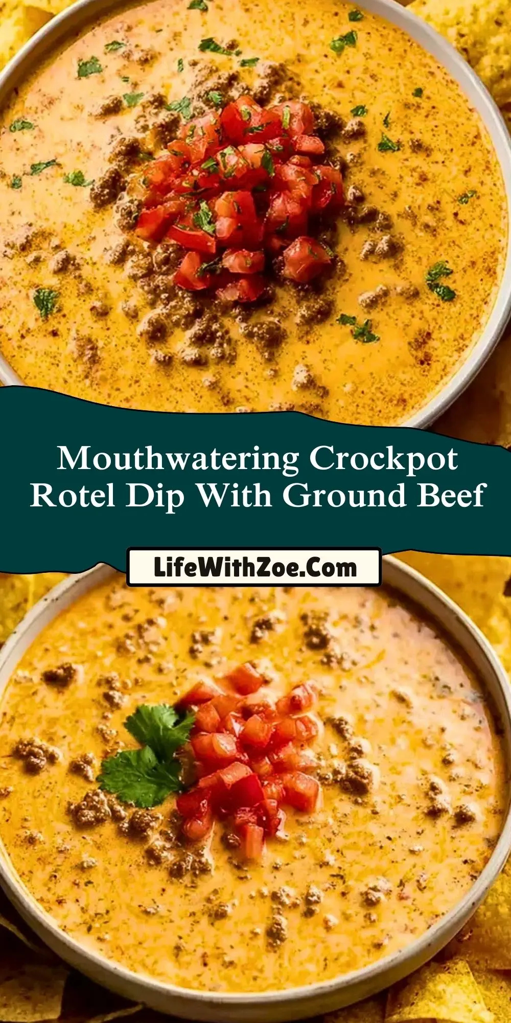 Mouthwatering Crockpot Rotel Dip With Ground Beef (2)