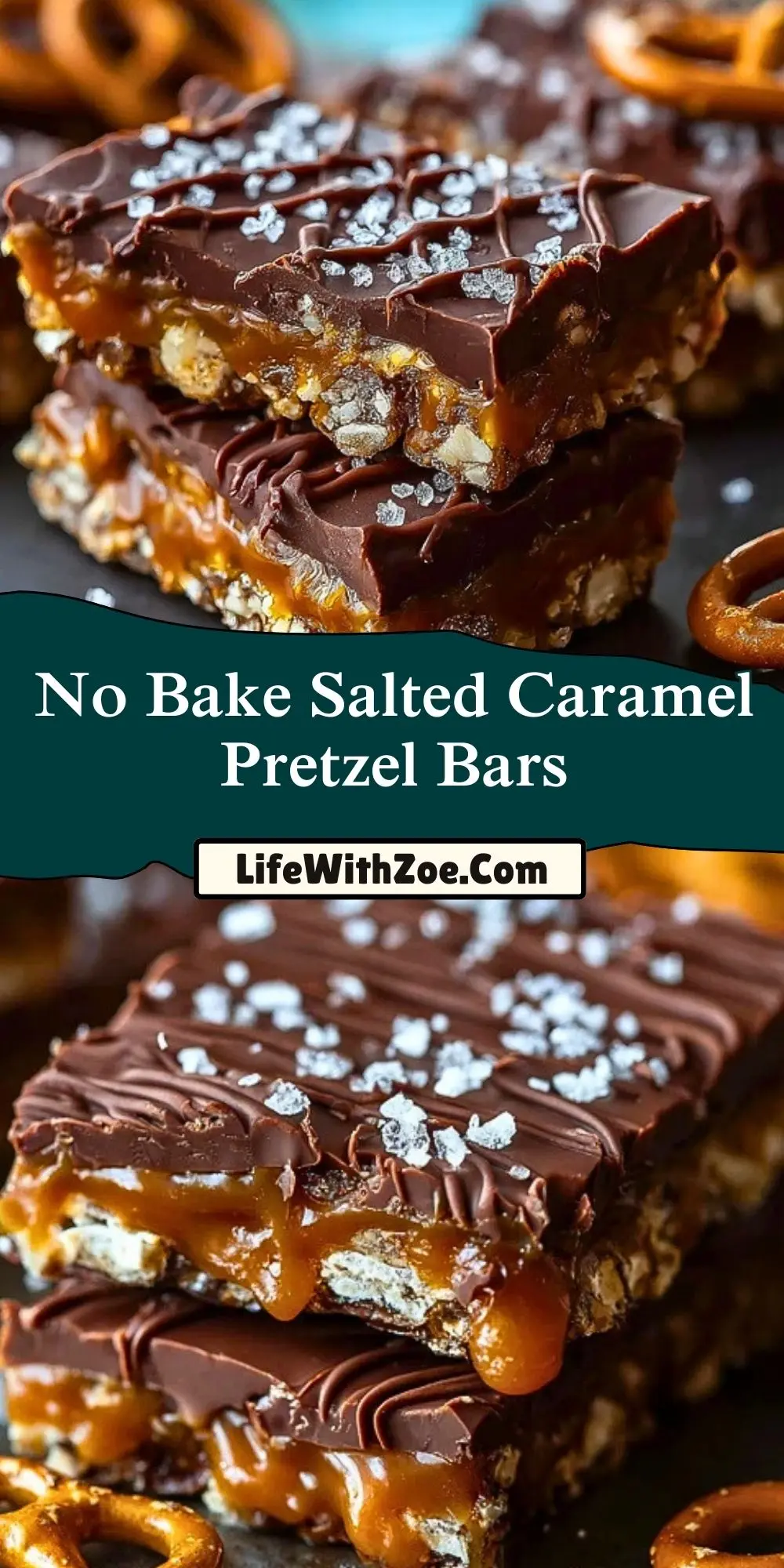 No Bake Salted Caramel Pretzel Bars (2)