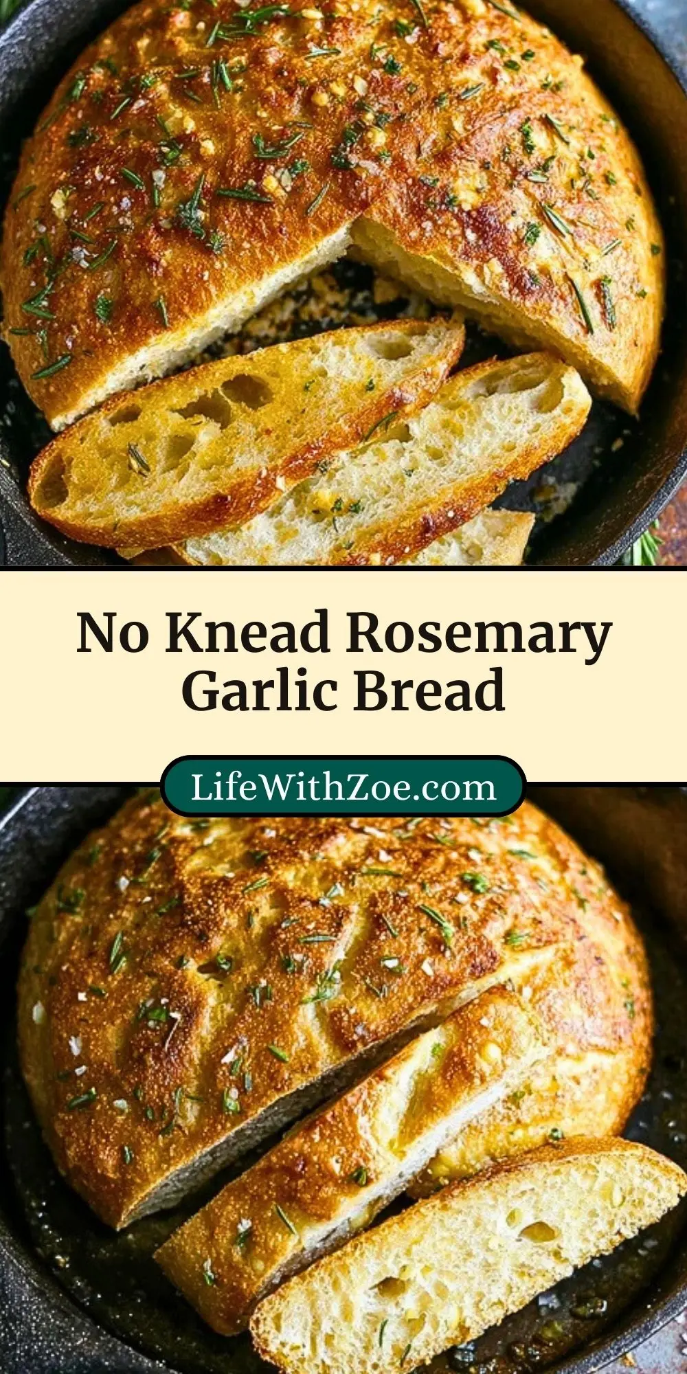 No Knead Rosemary Garlic Bread (3)