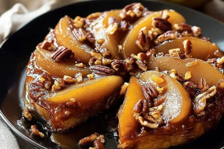 Pear Maple And Pecan Tarte Tatin