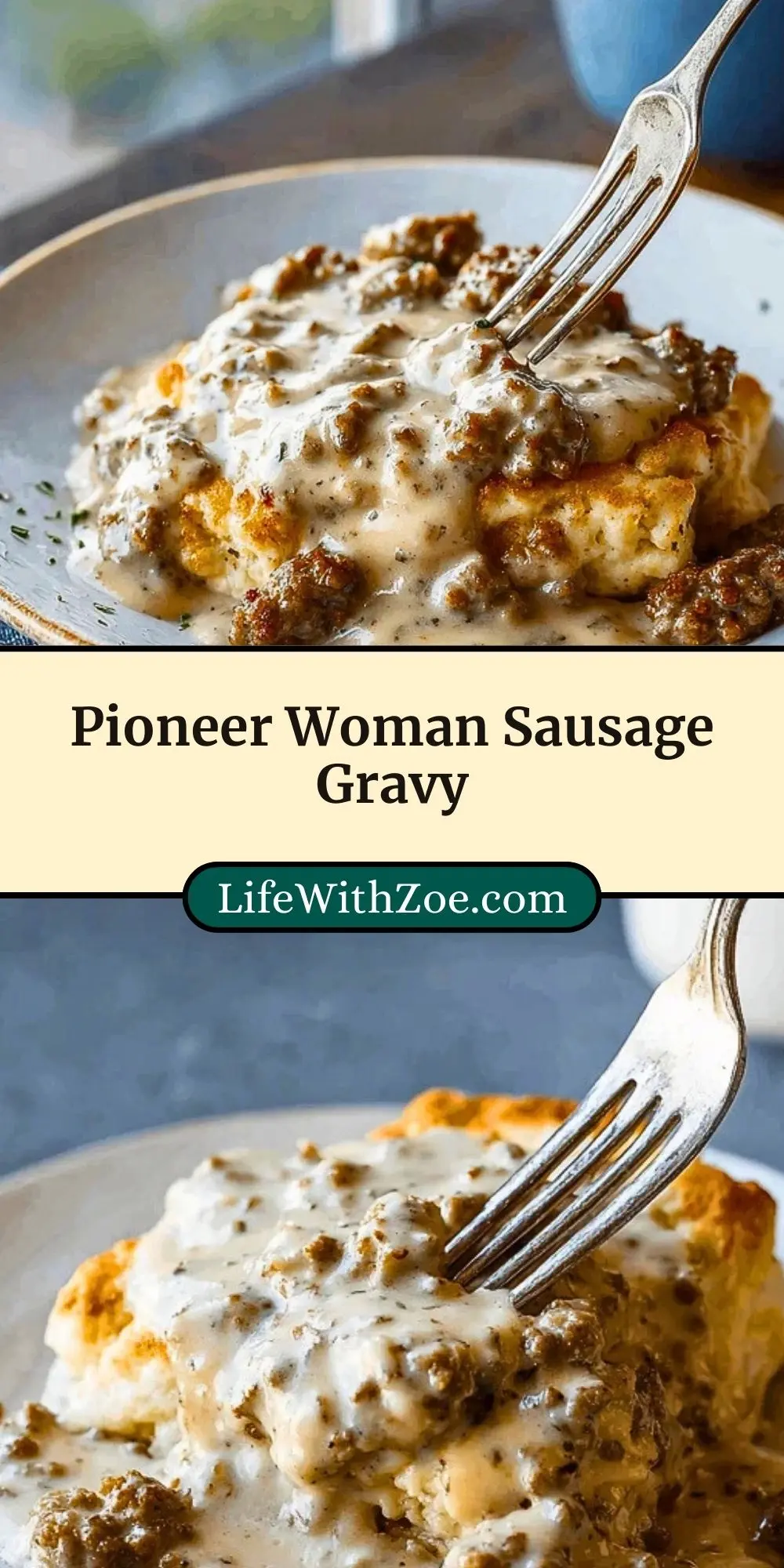Pioneer Woman Sausage Gravy (3)