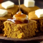 Pumpkin Cornbread with Cinnamon Honey Butter