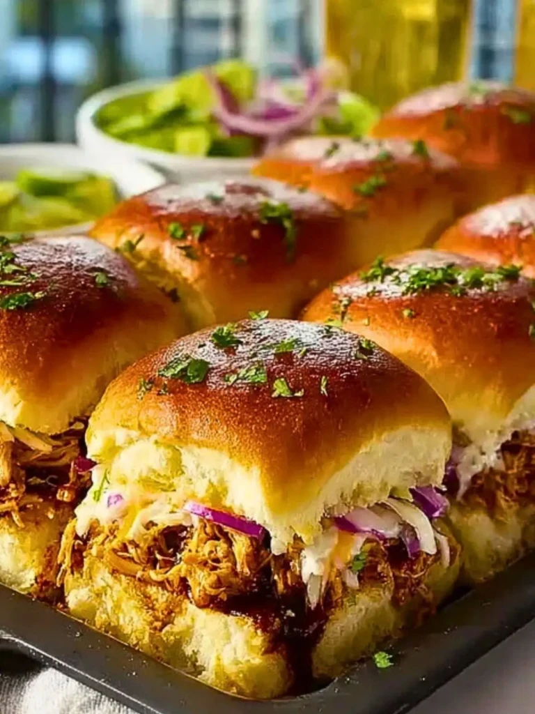 Quick BBQ Chicken Sliders (1)