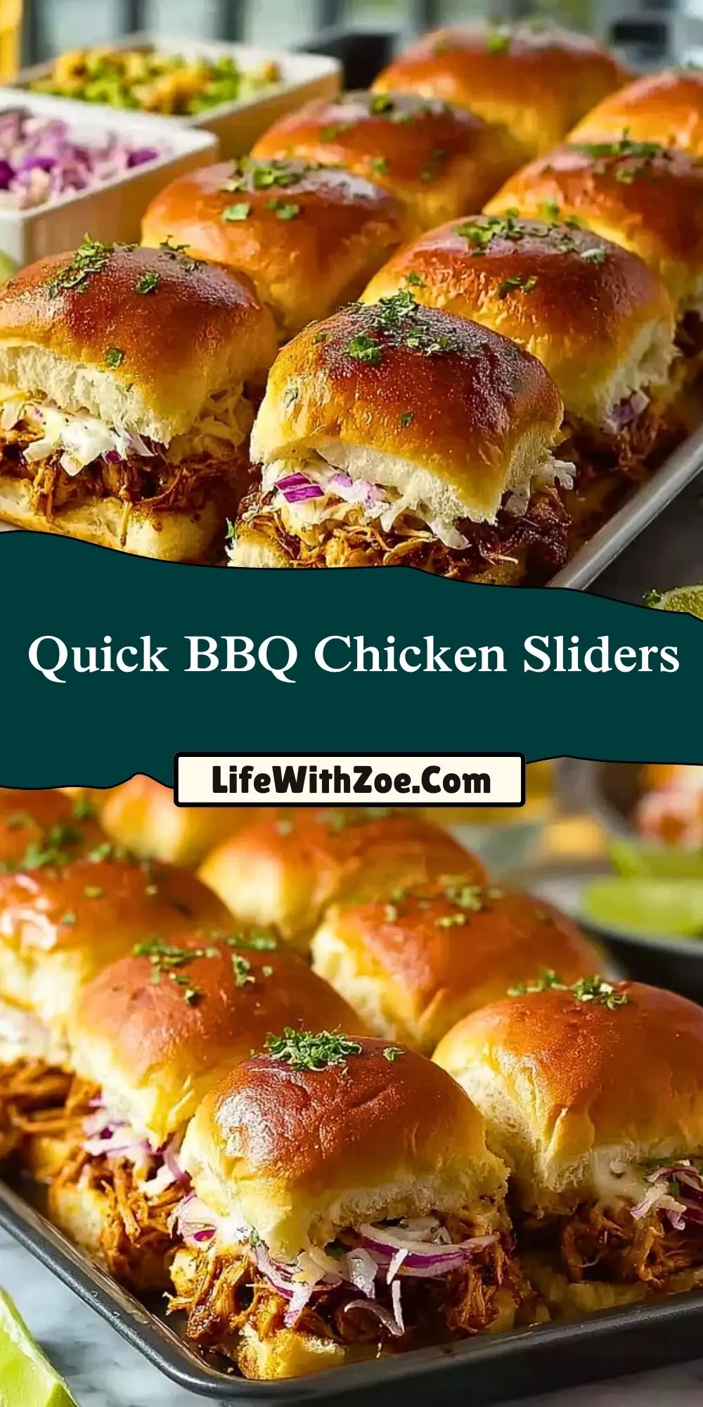 Quick BBQ Chicken Sliders (2)