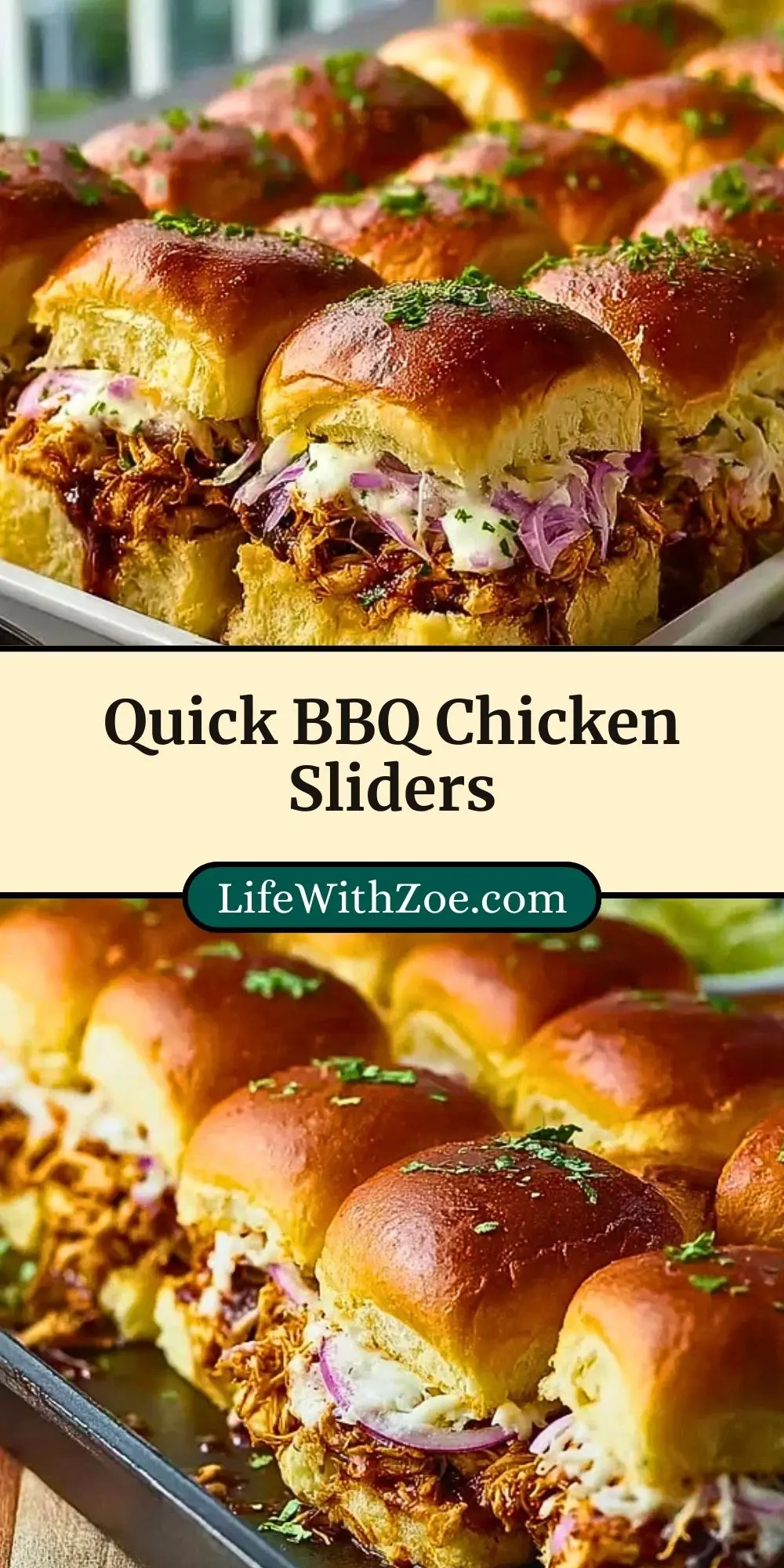 Quick BBQ Chicken Sliders (3)