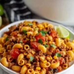 Quick Crockpot Taco Pasta