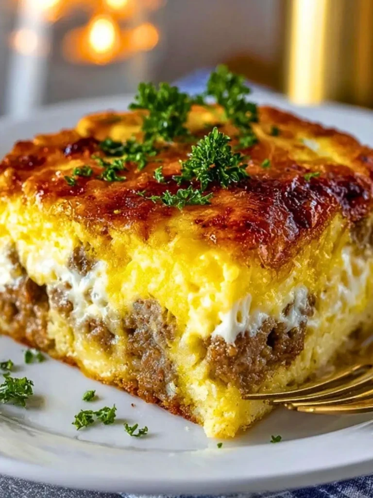 Sausage Egg and Cream Cheese Hashbrown Casserole (1)