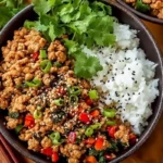 Savory Asian Ground Turkey Bowls