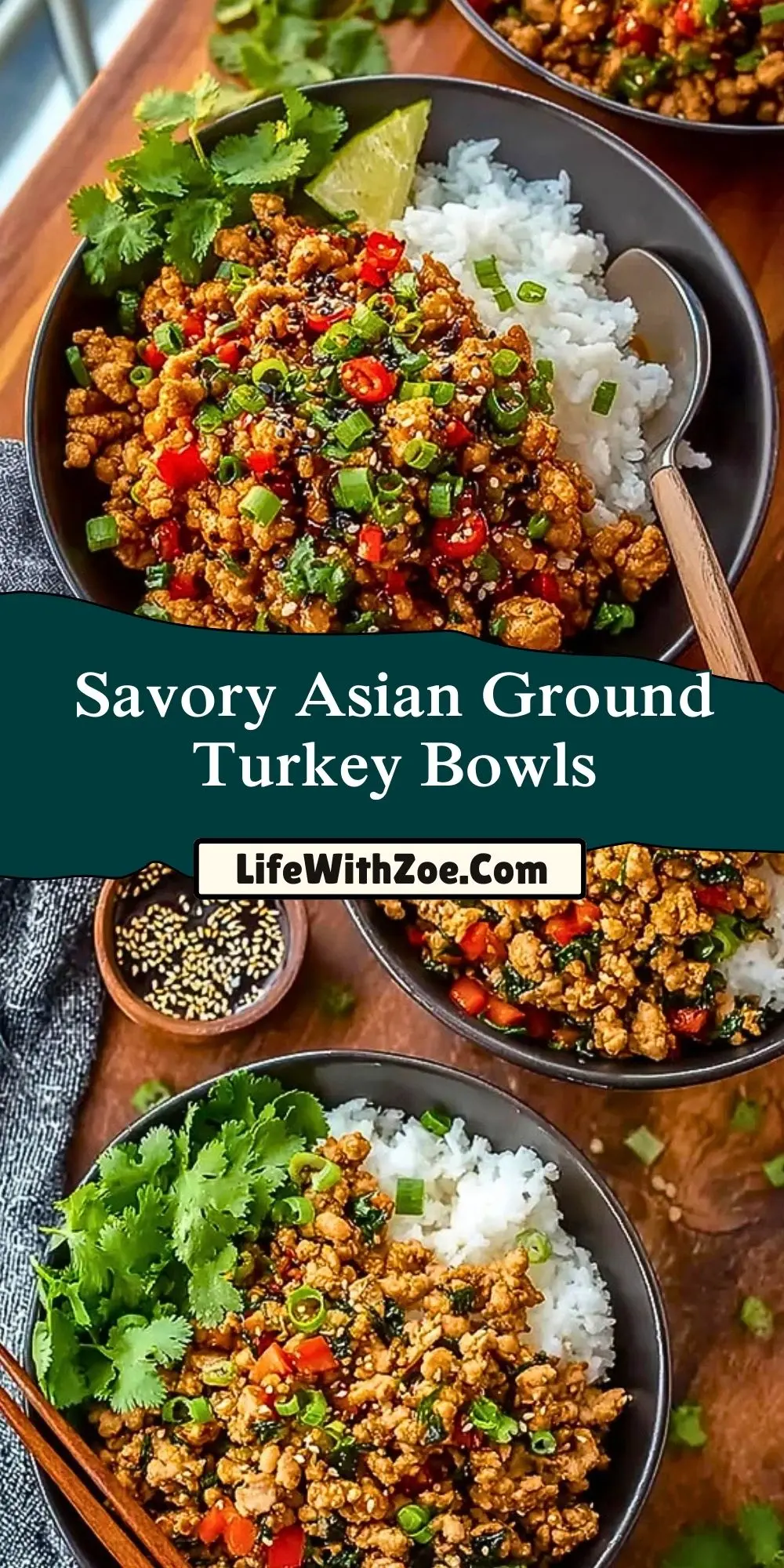 Savory Asian Ground Turkey Bowls (2)