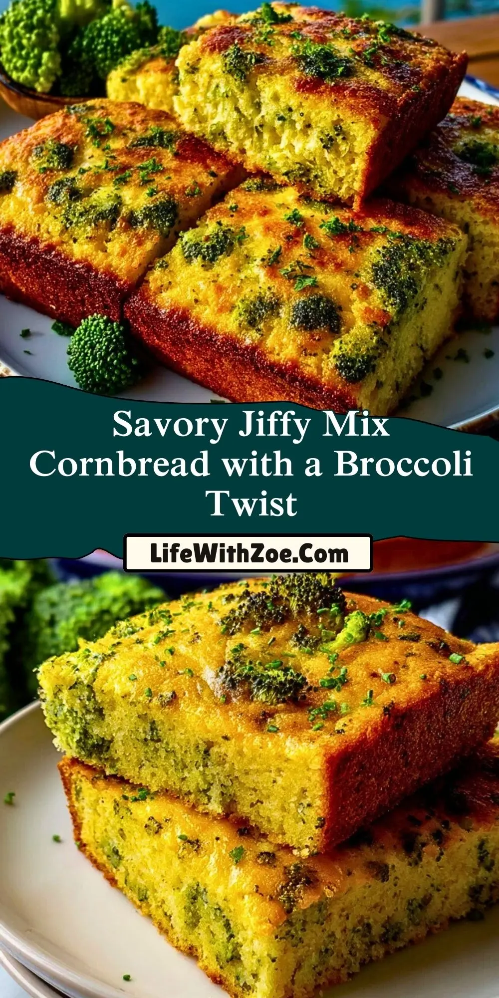 Savory Jiffy Mix Cornbread with a Broccoli Twist (2)