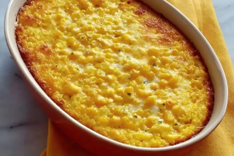 Simple Scalloped Corn Casserole