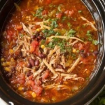 Slow Cooker Chicken Tortilla Soup