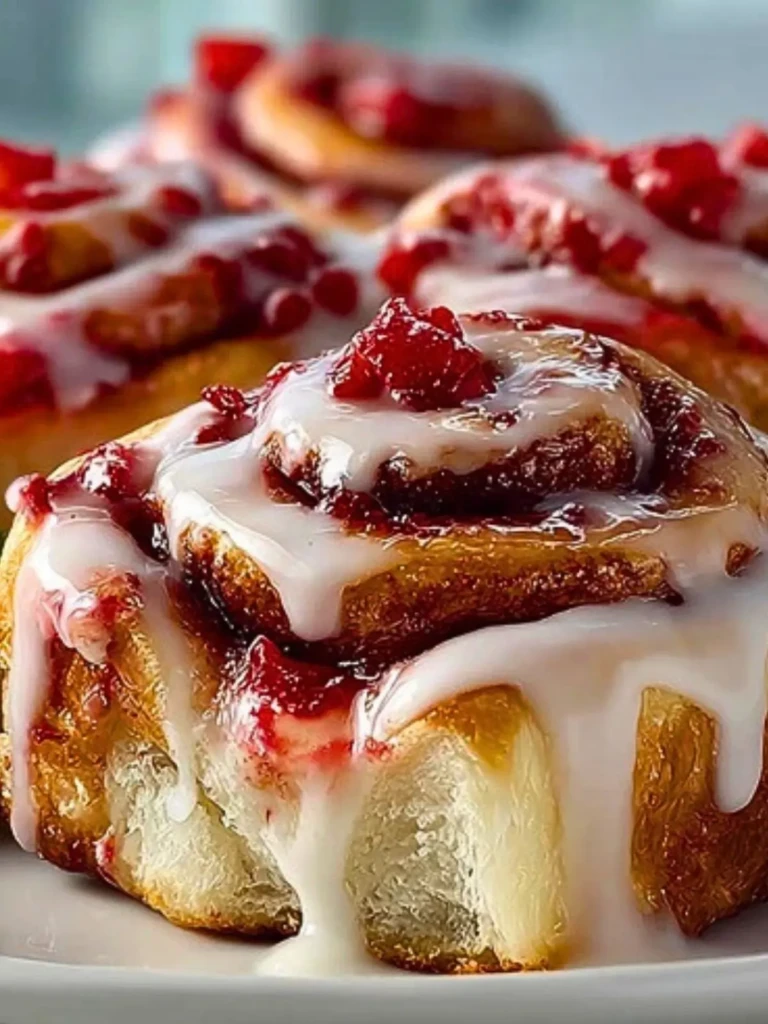 Strawberry Cheesecake Cinnamon Rolls (1)